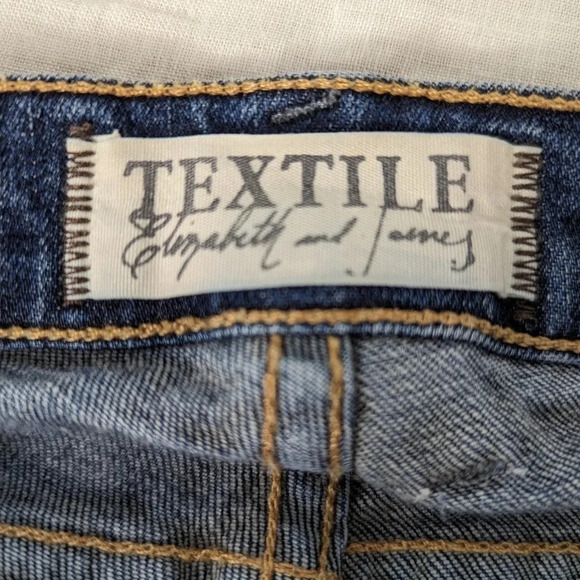 Textile Elizabeth and James zipper ankle blue jeans, women's size 25   J5 - Picture 7 of 12